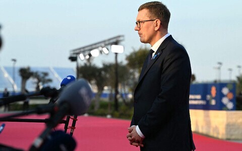 Kristen Michal at the EU leaders' summit in Cyprus.