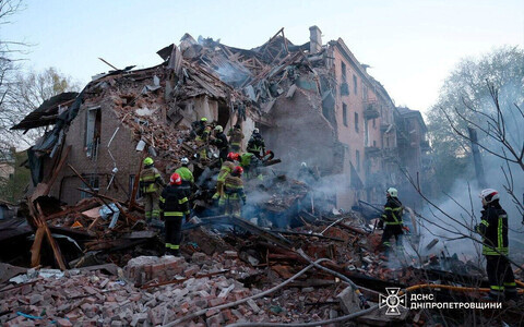 В Днепре после российской атаки.