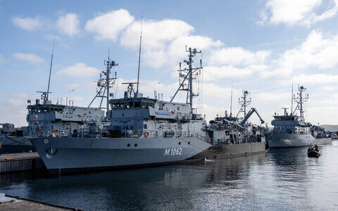 Немецкие минные тральщики.