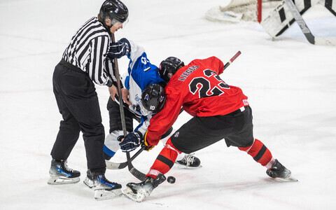 Jäähoki U18 MM-turniir: Eesti - Leedu.