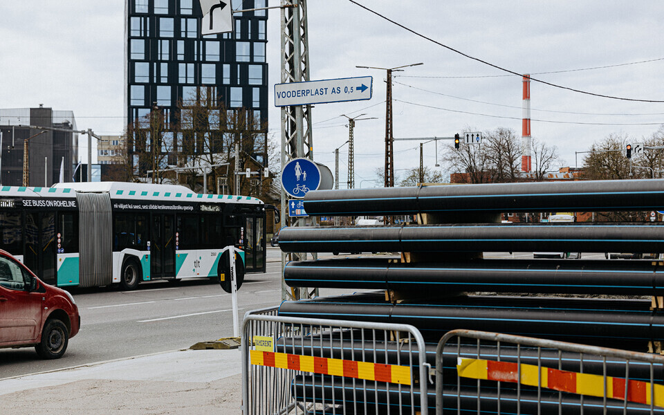 Начало строительных работ на перекрестке у бывшего ипподрома.